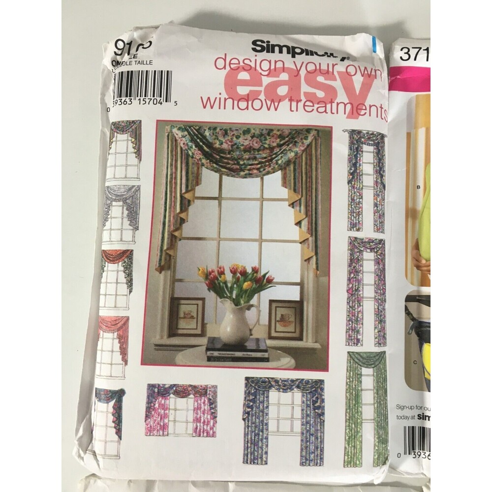 Sewing Patterns Mixed 4 Lot Home Decor Curtains New Baby Accessories Uncut A20 - Picture 5 of 7